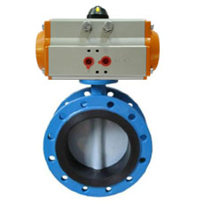 Pneumatic Double Flanged Butterfly Valve