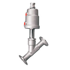 Tri-clamp Pneumatic Angle Seat Valve Stainless Steel Head