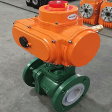 Electric Ball Valve With PTFE Lined 