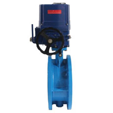 Electric Double Flanged Butterfly Valve