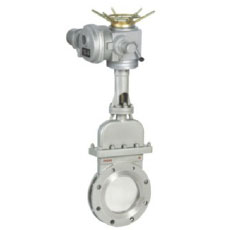 Electric Flanged Knife Gate Valve